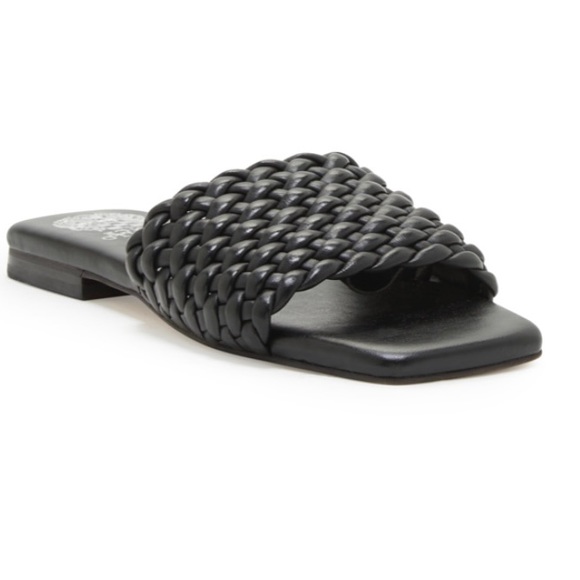 VINCE CAMUTO ARISSA SLIDE SANDAL Black Size 5.5 NIB - Picture 2 of 3